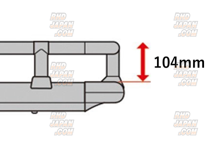 CARMATE INNO Roof Deck 45 Option Parts - Rail Kit